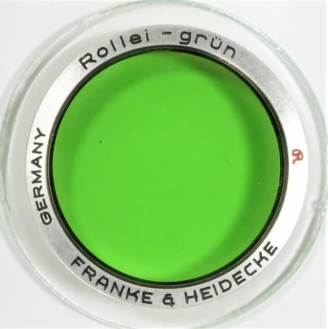 Filtro FRANKE & HEIDECKE verde Rollei 28,5 mm para anteriores TLR Rolleiflex