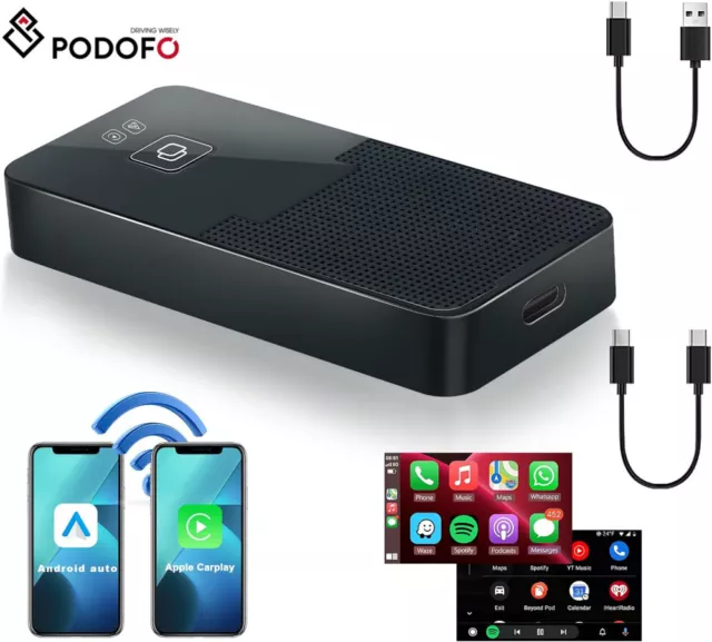 Wireless CarPlay & Android Auto Adapter USB Dongle Box für Apple IOS Autoradio