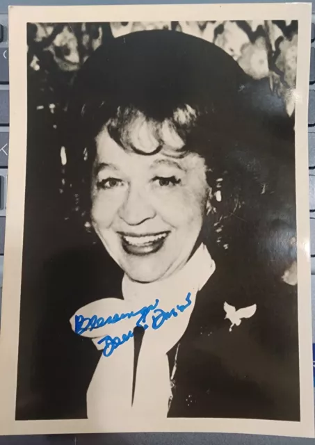 Jeane Dixon- Signed Photograph (Psychic) 5"x7" B&W Photo Deceased