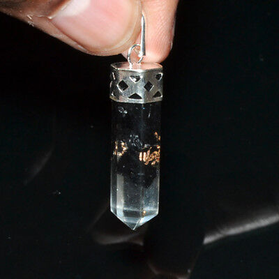 34 MM Long Orgone orgonite Black Tourmaline Pendant Set Crystal Healing Stone