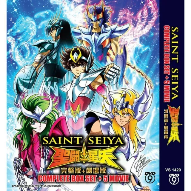 Anime DVD Saint Seiya Complete Box Set + 5 Movie, English Subtitle, All Region