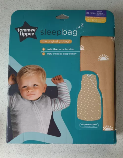 Tommee Tippee Schlafsack Sunshine Ray's 18-36 Monate 2,5 Tog Grobag Größe 1-3