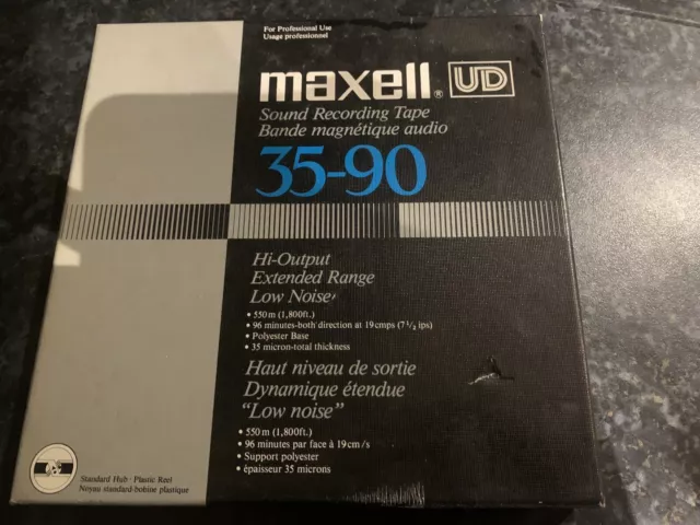 MAXELL REEL-TO-REEL TAPE 35-90 UD 1800 ft /550m £9.99 - PicClick UK