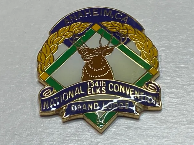 Vintage BPOE Elks Pin Anaheim California Grand Lodge 134th National Convention