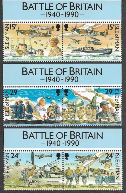 Isle of Man-Battle of Britain set mnh 1990 World War II