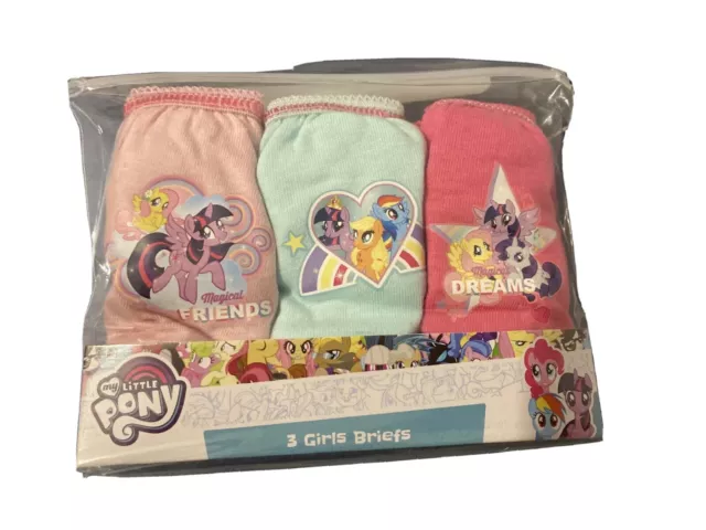 3 Pack Girls My Little Pony Design Knickers New