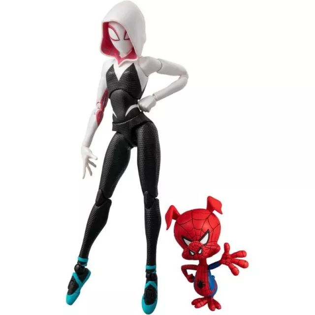 Spider-Man Into The Spider-Verse Spider-Gwen & Spider-Ham Action Figurine Japon