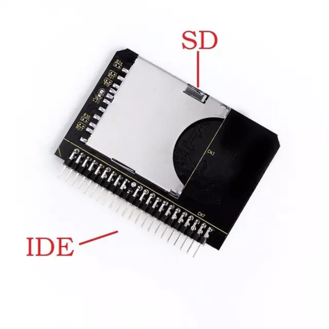 SD SDHC SDXC MMC Memory Card to IDE 2.5" 2.5 Inch 44Pin Male Adapter Converter