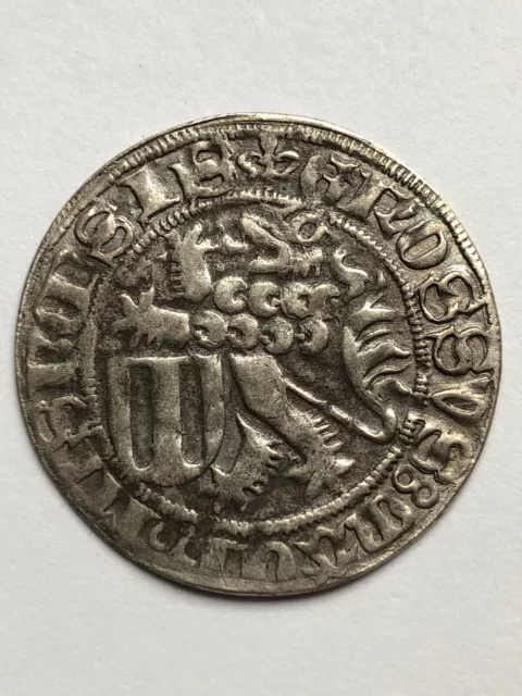 Superbe RARE authentique ancien DENIER au LION en ARGENT ? à identifier