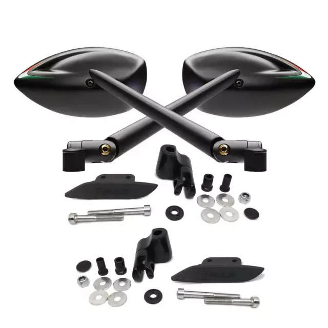 MF2129 - Kit specchietti da manubrio + cover tappo Far Freeway TMAX 530 560