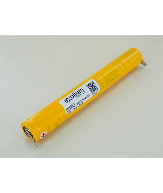 Batterie NiCd 2.4V 800mAh EXALIUM Premium - Pour Baes AEES ASTUS LED Et Autres - Neuf Sous Blister