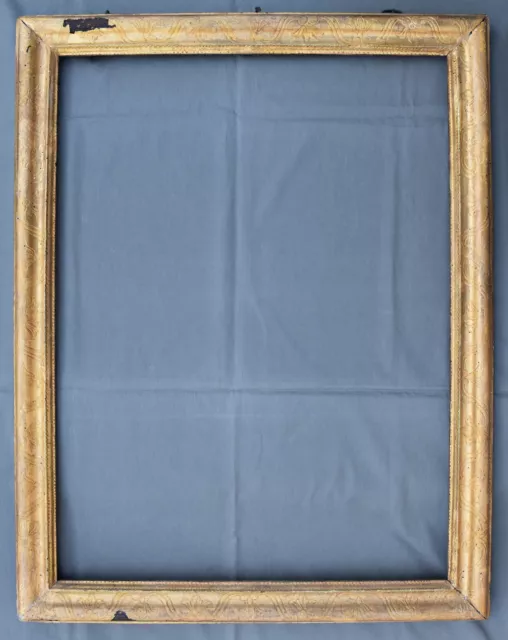 Grand Cadre Ancien En Bois Sculpté / Doré époque 17 / 18 ème antique frame