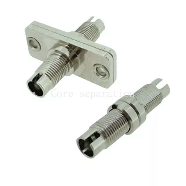 2Pcs DIN Female to DIN Female Simplex Adapter Fiber Optic Hybrid Optical Adapter