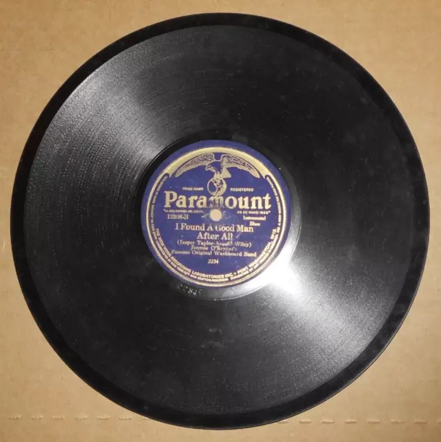 Jimmie O'bryant's Famous Original Washboard Band - Down To The Bricks -Paramount Jimmie O'bryant's Famous Original Washboard Band - Down To The Bricks -Paramount