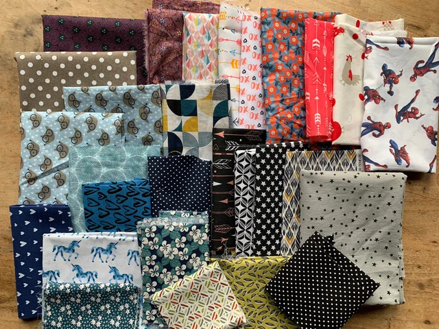 LOT DE COUPONS De Tissus Neufs - Couture, Patchwork, Loisirs Creatifs