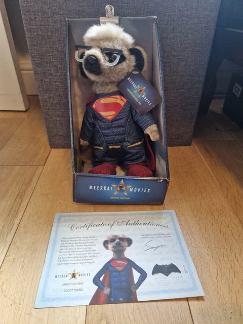 MEERKAT MOVIES LIMITED Edition Sergei Superman Plush Soft Toy Box ...
