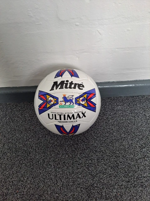 Photo of a mitre football against a white background Stock Photo