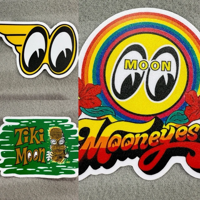 MoonEyes Racing MOON Equipped Vintage Iron-On Embroidered Patch – Hot Rod 3