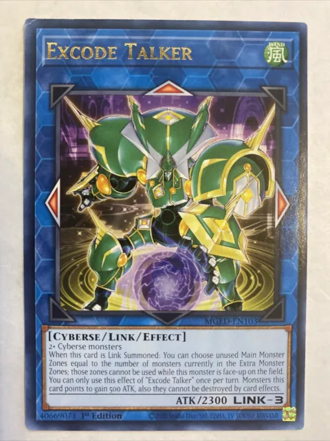 Yugioh! Excode Talker - MGED-EN103 - Rare - 1st Edition Near Mint, English