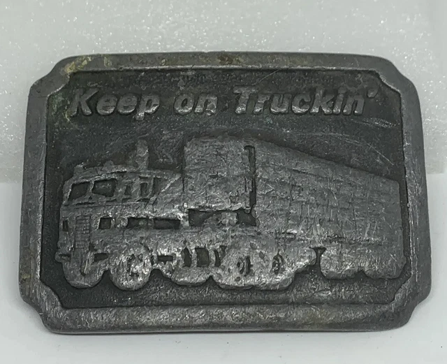 Indiana Metal Craft XNWD Thermo King 76 Freedom Line Keep On Truckin Belt Buckle