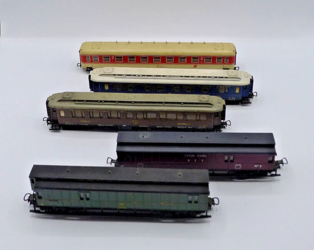 LD228 LIMA HO train 309266L rare voiture pilote voyageurs 2 fourgon