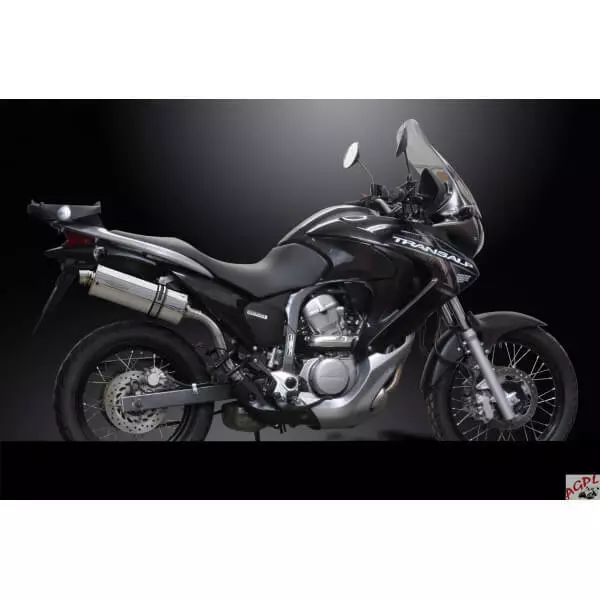 HONDA XLV 700 TRANSALP-08/14-SILENCIEUX ECHAPPEMENT OVALE INOX 350 mm-DELK