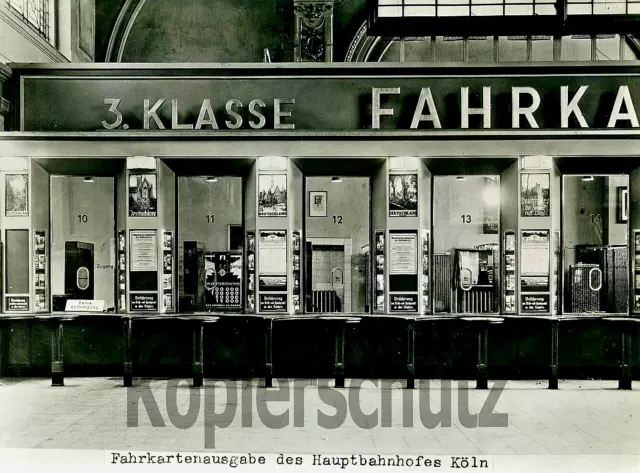 Original Eisenbahn Foto - Köln Hbf, ca. 1935, Foto RVM