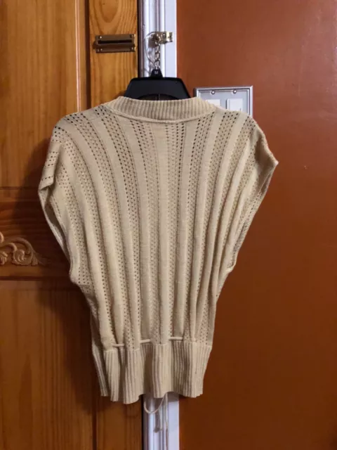 Gilet Cardigan Great American Sweater Company Couleur Beige Taille M  2