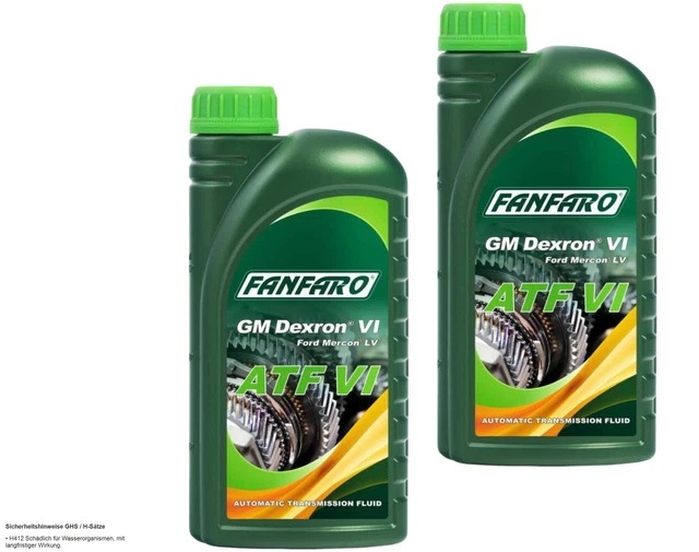 2x 1 Litre FANFARO Atf VI Huile de Transmission Automatique Jaso 1A