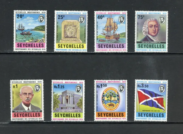 R1088 Seychelles 1976 Unabhängigkeit 8v. MNH