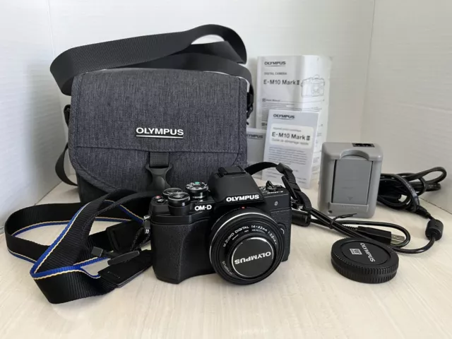 Olympus OM-D E-M10 Digital Camera Mark III with 14-42mm Olympus Lens (Black)