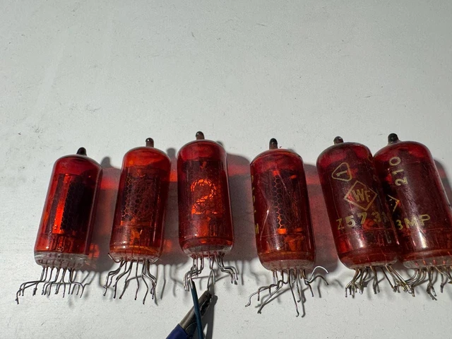 Lot De 10 Tubes Philips DM160 NOS - Indicateurs Bleus Style Nixie (IV-15, 6977)