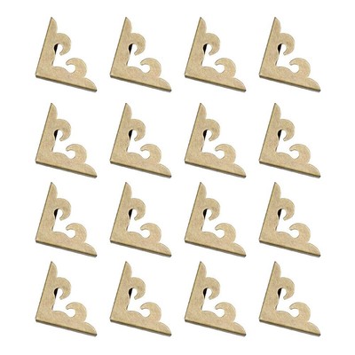 Album di Ritagli Akozon 50 Pezzi Protezioni per Angoli di Libri Angolo di Protezione Bordi Decorazione Protezioni Angolari per Album Di Ritagli Album di Foto Bronzo verde Menu Corner Protecting 