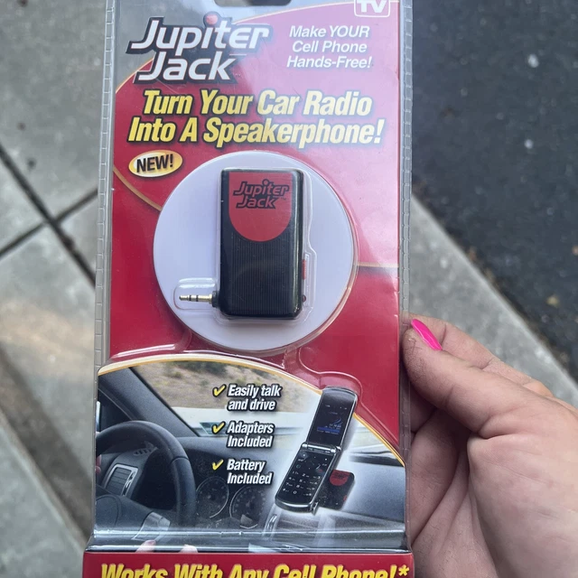 AS SEEN ON TV Jupiter Jack Make Your Cell Phone Hands Free Adapters Included NIP