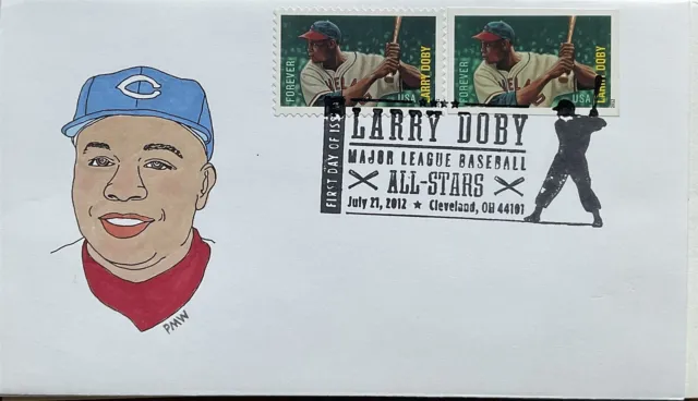 PMW 4695 4695A Larry Doby Cleveland Indians Baseball Great Regular & Imperorate