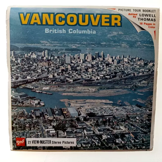 3x VIEW MASTER 3D REEL ⭐ VANCOUVER ⭐ British Columbia, Stereo Bildscheiben A012