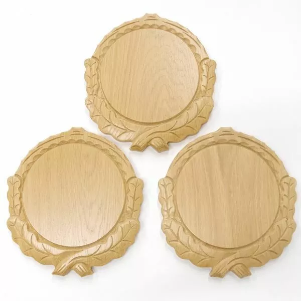 3 Pieza Keilerschilder Tallado Roble Claro Af 16 CM Tablero Keiler Gewaffbrett