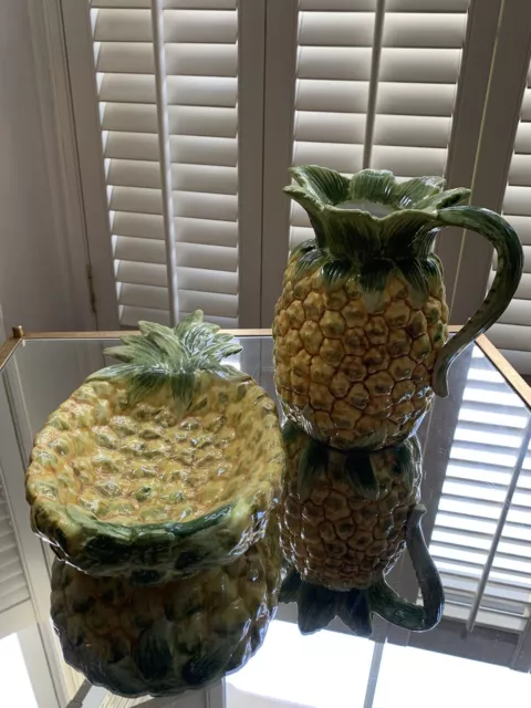 Gisela Graham Pineapple Jug & Serving Plate