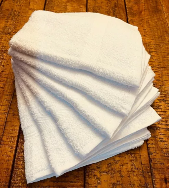 Ideal Towels Premium White Highly Absorbent 22 x 44 Inches Bath Towles 12 Packs