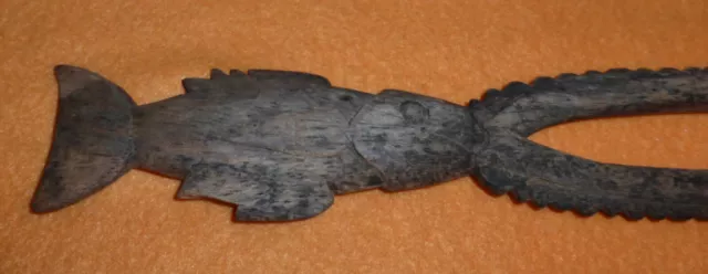 Papua-Neuguinea Asmat Volk des Baumes Ritualstab Fisch 68 cm Zauberstab Ozeanien