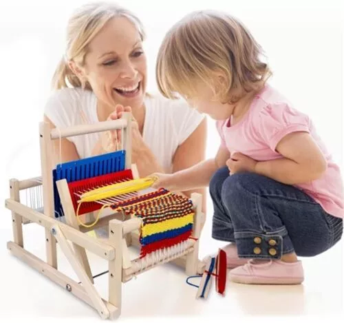 Wooden Weaving Loom Craft Yarn DIY Hand Knitting Machine Kids Education Family