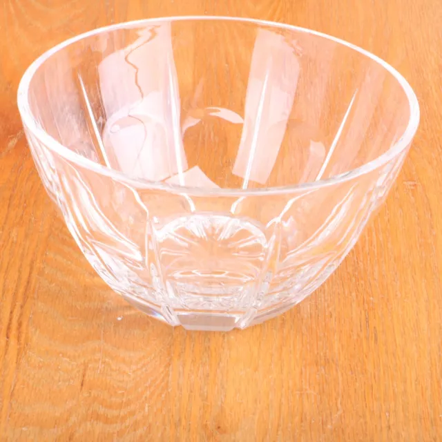 Clear Glass Linear Lines Pattern Bowl