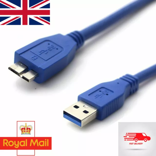 USB 3.0 Cable Lead for LaCie Rugged Mini Portable External Hard Drive PC Mac