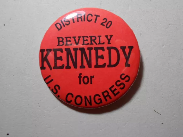 2-1/4" Beverly Kennedy 1992 Florida U.S. House cello pinback button