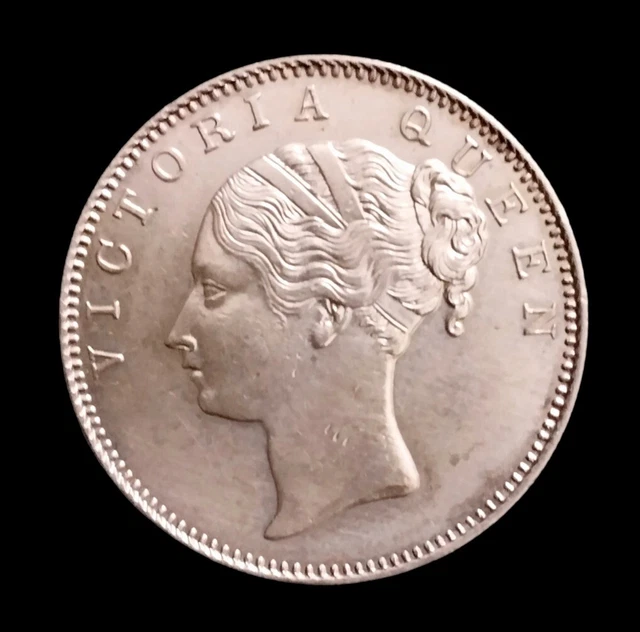 British India Queen Victoria 1840 Coin One Rupee