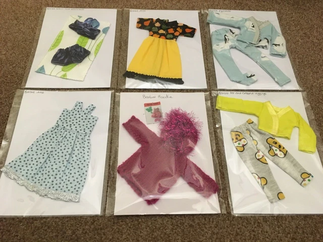 Bundle of Barbie/fashion doll NEW clothes. Dresses top leggings bikini pyjamas +