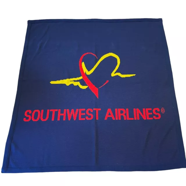 Southwest Airlines Logo Knits Heavy Weight Acrylic Blanket 60 in x 58 in Southwest Airlines Logo Knits Heavy Weight Acrylic Blanket 60 in x 58 in