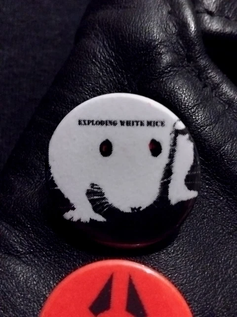 EXPLODING WHITE MICE Pin Badge 25mm Australian Post Punk Greasy Pop ...