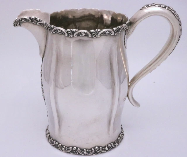 International Sterling Silver Water Pitcher Aesthetic Era
