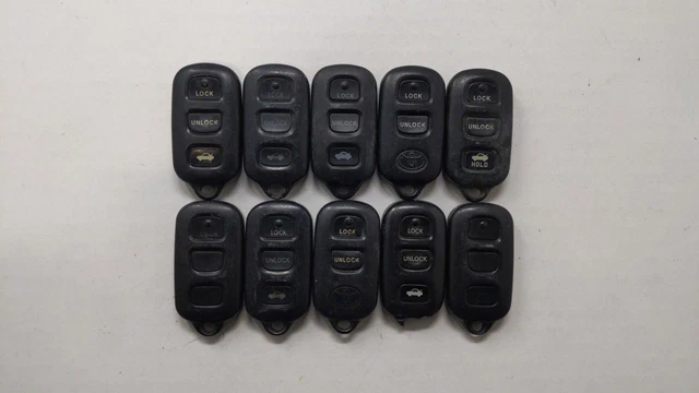 Lot of 10 Toyota Keyless Entry Remote Fob GQ43VT14T | HYQ12BAN UIHK2